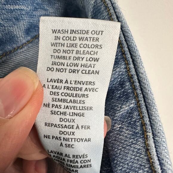 Good American Good Classic Straight Slim High Rise Stretch Jeans Light Wash 4/27 - Picture 9 of 9